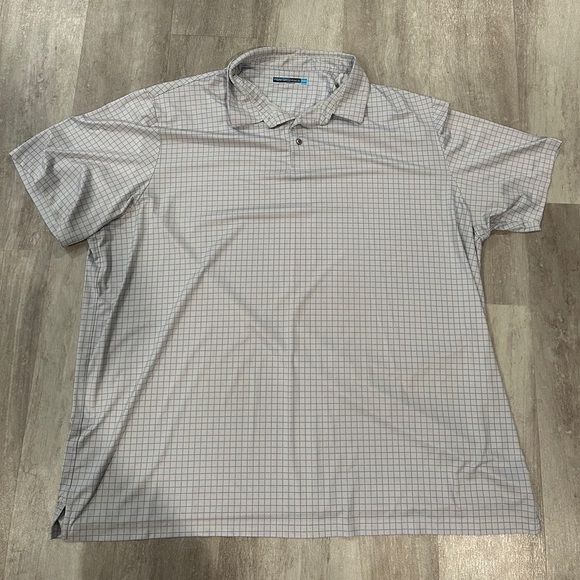 Men's Gray Checkered Shirt 4XLT - Picture 1 of 3
